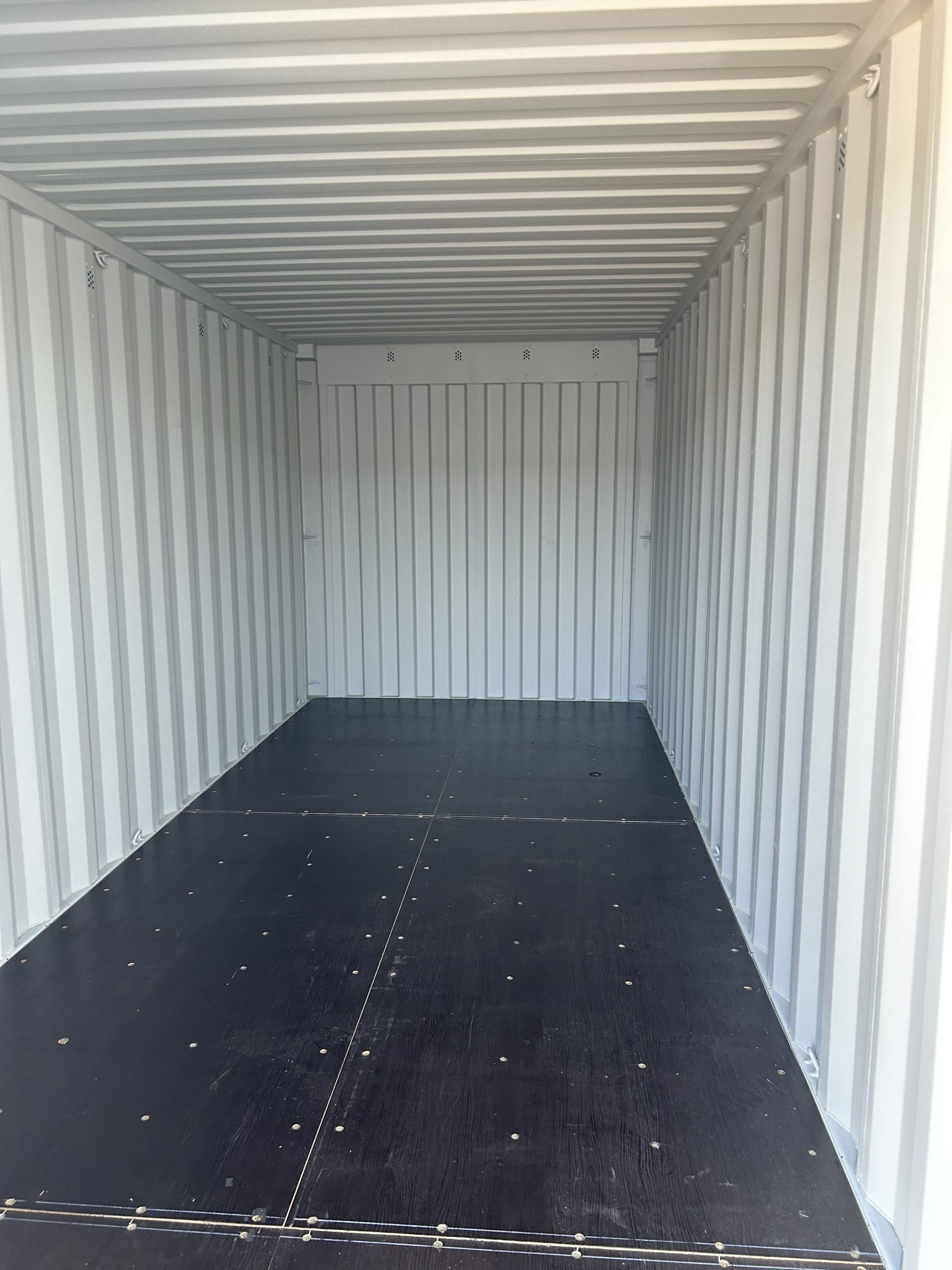 Inside a container